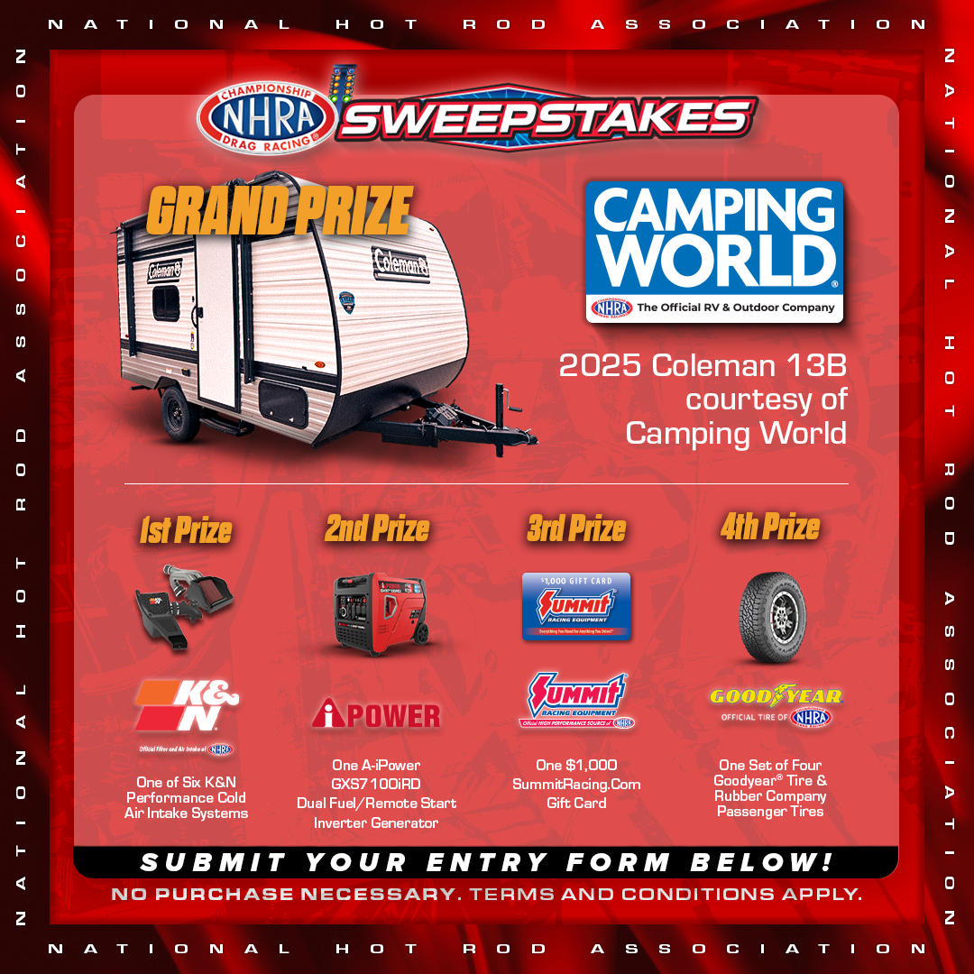 2025 NHRA Sweepstakes - Enter for a Chance to Win! | NHRA